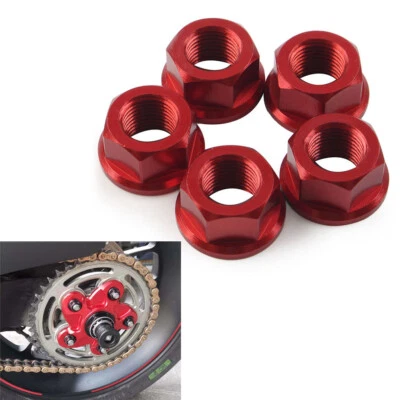5x Rear Sprocket Nuts M10*1.0 For Ducati Hypermotard 796 950 Hyperstrada 821 939 - Изображение 1 из 4