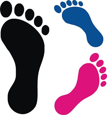 Feet Stickers in Wall Decals & Stickers for sale | eBay