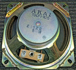 AKAI 10CFI-R25 CAR SPEAKER (4 STEPPED MOUNTING TABS) - Picture 1 of 3