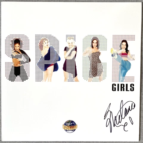 Melanie C Signed Spice Girls Spiceworld Vinyl Record LP - Authentic Sporty Spice Cover