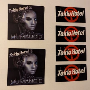 Bundle Lot Of 6 Pcs Tokio Hotel Scream Humanoid 2x4 4x4 Music Sticker  - Picture 1 of 2
