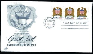 2602 (10c) Eagle & Shield,  ArtCraft, (blue), FDC - Picture 1 of 1