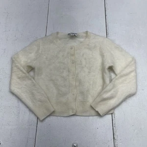 Crewcuts Ivory Brushed Cashmere Button Front Cardigan Youth Girls S 6-7 Sample - Picture 1 of 6