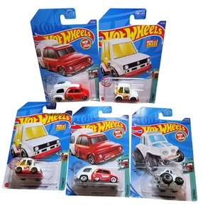 Hot Wheels 2022 Tooned Volkswagen Golf Mk1 , RV there yet And Baja Bug LOT 5 - Picture 1 of 2