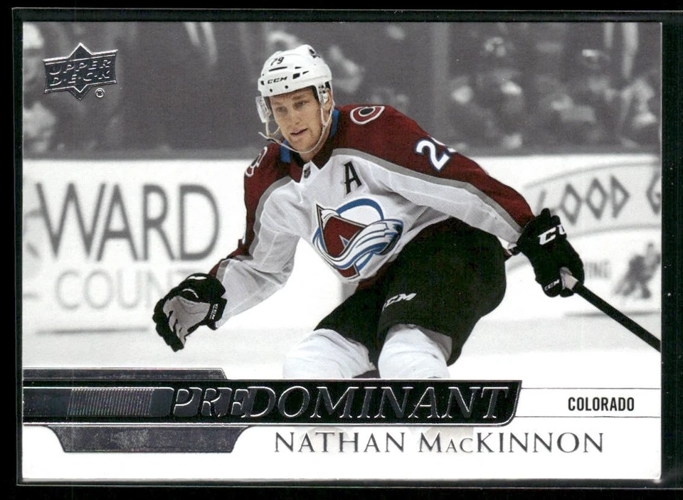 2020-21 Upper Deck - Predominant Nathan MacKinnon #PR-17 - Image 1 of 2