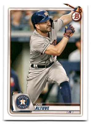 Jose Altuve 2020 Bowman Baseball #88 Houston Astros - Image 1 of 2