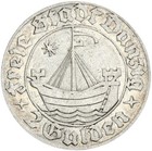Danzig Freie Stadt 2 Gulden 1932 (A) Alte Danziger Kogge Silber vz Jäger D16