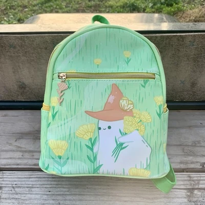 Mini mochila Hottopic verde y amarillo Ghost Cottage Flower Field de Arcasian Foto 1 de 4