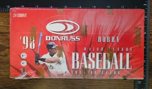 1998 Donruss Baseball Factory Sealed 24 Pack Hobby Box A Crusade Red Insert Poss - Picture 1 of 7