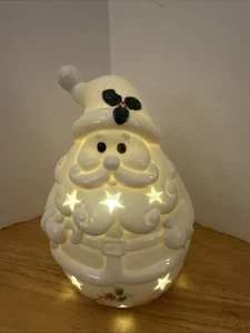 Pfaltzgraff Winterberry Snowman LED Light Green Holly Accent - Picture 1 of 8