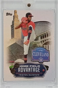 2023 Topps Home Field Advantage - HA-18 Triston McKenzie - Foil Refractor - Picture 1 of 2