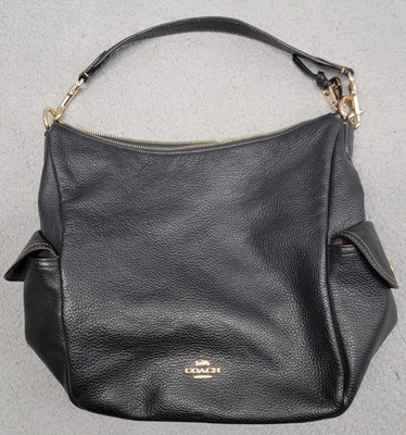 Bolso de hombro Coach Edie 31 para mujer de cuero granulado herrajes dorados C2461 Foto 1 de 4