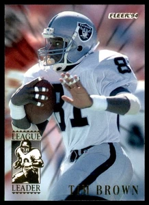 1994 Fleer League Leaders # 2 Tim Brown Raiders - Picture 1 of 2