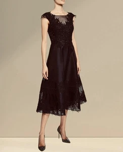 Rickie Freeman For Teri Jon New Embellished Midi Gown Size 10 - Picture 1 of 24