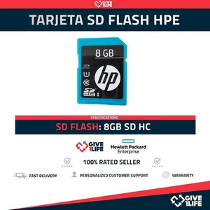 Tarjeta Flash HPE 726115-001 8GB SDHC Enterprise - Picture 1 of 5