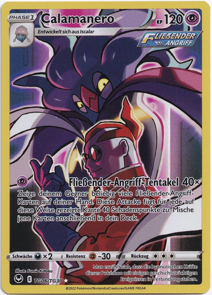 Pokémon Calamanero Trainer Gallery Rare Silberne Sturmwinde TG06/TG30 NM DE - Bild 1 von 1