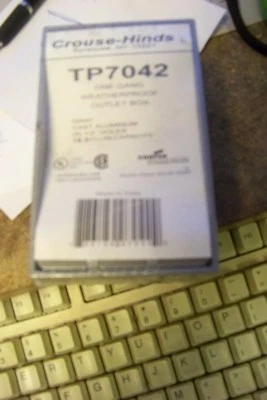 Cooper Crouse-Hinds TP7042 Weatherproof Outlet Box, 1-Gang, 2" Deep, 1/2" Hub - Image 1 of 2