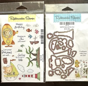Rubbernecker Stamp & Die Set 3207 SEA SET NEW - Picture 1 of 3