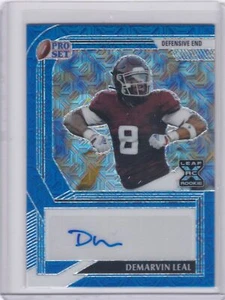 2022 Pro Set Mojo Azul Metal Auto Demarvin Leal Novato Steelers 14/20 - Imagen 1 de 2