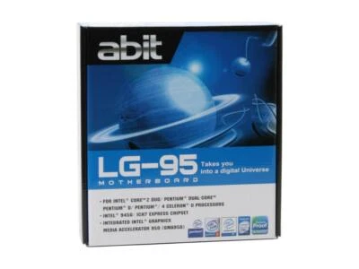 **NEW**Abit LG-95 Intel 945G LGA775 FSB1066MHz Video Audio Gb LAN MATX - Image 1 of 2