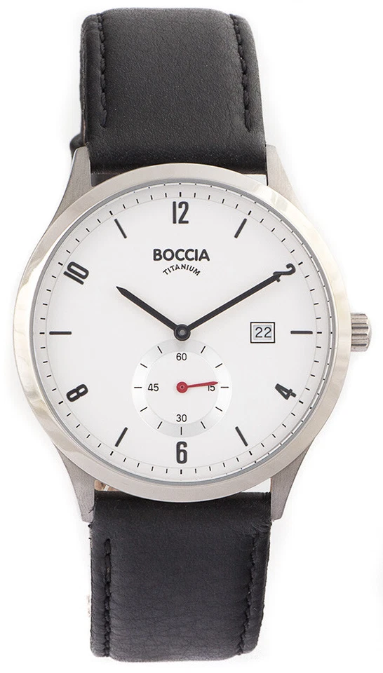 Orologio Da Uomo Boccia Titanium 3606-01 Titanio Piccola Seconda Bianco Ø42mm - Immagine 1 di 2