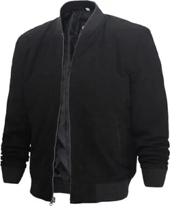 DESIGNER New Men's Black Leather Jacket 100% Soft Lambskin Causal WearCoatJacket - Picture 1 of 4