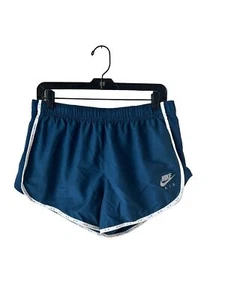 Pantalones cortos para correr NIKE Dri-Fit - azules con revestimiento incorporado nuevos con etiquetas para mujer talla L - Imagen 1 de 7