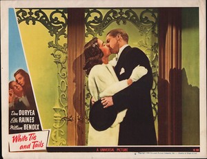 WHITE TIE AND TAILS original 1946 lobby card movie poster DAN DURYEA/ELLA RAINES