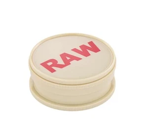 Raw Yellow Grinder Plastic Herb Spice Tobacco Crusher Muller 60mm - Picture 1 of 2