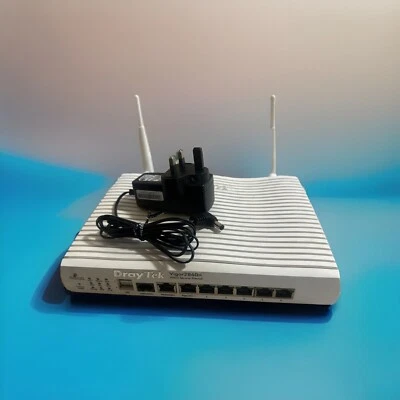 DrayTek Vigor 2860n VDSL2/ADSL Wifi Router/Firewall with 6 LAN Ports + PSU - Image 1 of 2