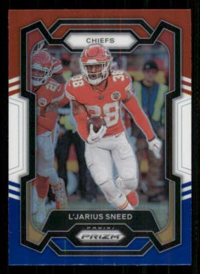 2023 Panini Prizm Prizms Red White and Blue #146 L'Jarius Sneed - Image 1 of 2