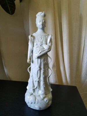 Большой антикварный китайский блан де китай гуаньинь - Изображение 1 из 4