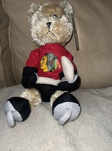 NHL Chicago Blackhawks Good Stuff 10” Bear with Logo On Chest New Tags - Picture 1 of 3