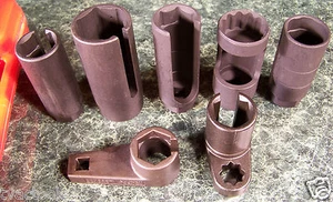 7pc OXYGEN SENSOR SOCKET Vacuum Switch Drive Injector Oil Pressure Sending Unit - Picture 1 of 1