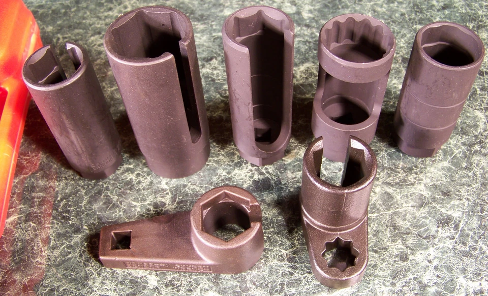 7pc OXYGEN SENSOR SOCKET Vacuum Switch Drive Injector Oil Pressure Sending Unit - Image 1 of 1