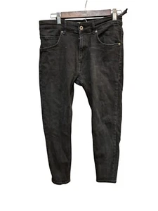 Zara Jeans Denim Collection Men Unisex Size 31 X 27 Black Skinny Jeans - Picture 1 of 3