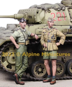 ALPINE MINIATURES, 35311 , German DAK Panzer Crew (2 figures set), SCALE 1:35 - Picture 1 of 9