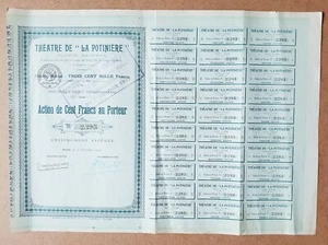 Paris II ème 7 Rue Louis Le Grand - Rare Action du Théâtre de la Potinière 1918 - Picture 1 of 1