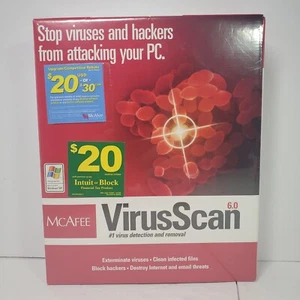 Mcafee Virus Scan Professional 6.0 2001 Vintage New Sealed - Picture 1 of 8