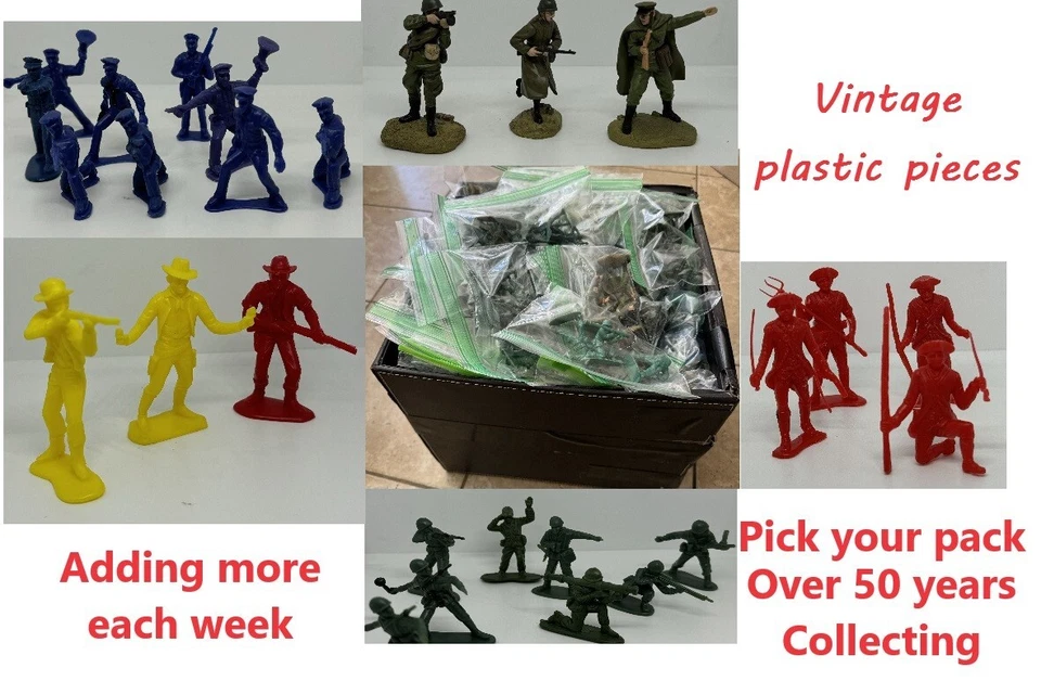 Vintage Plastic Toy soldiers (You pick) You Get All Pictured with your selection - Image 1 of 1