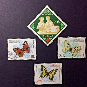 BroadviewStamps Mongolia #323, 331, 334-35 CTO H F-VF - Picture 1 of 2