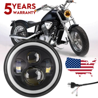 For Ducati Hypermotard 1100 S 2008-2009 5.75''5-3/4 inch LED Headlight Hi/Lo DRL — 第 1/4 张图片