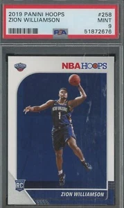2019-20 Panini Hoops Zion Williamson #258 RC PSA 9 Mint - Picture 1 of 1