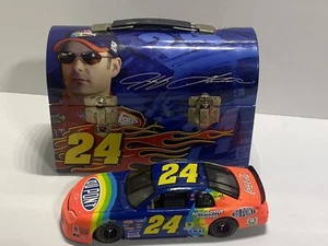 NASCAR Jeff Gordon #24 Metall Brotdose Vintage Chevrolet Racing mit DIECAST Auto - Bild 1 von 13