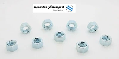 Sechskantmuttern DIN 934, M 10 x 1,25 x 8 Schlüsselweite 14 Feingewinde - Bild 1 von 2