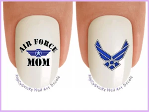 Nail Art 5607 MILITÄR Luftwaffe MOM #2 Flügel Wasserrutsche Nagelaufkleber Transfers - Bild 1 von 1