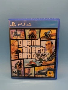 Grand Theft Auto V GTA5 (Sony PlayStation 4 PS4) CIB con manual y mapa - Imagen 1 de 3