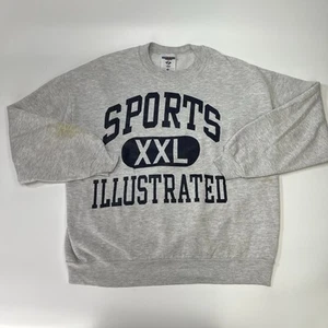 Vintage Sports XXL Illustrated Grey Jerzees Crewneck - Size XL - Picture 1 of 9