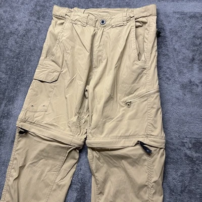 Magellan Fish Gear Pants Mens Small Brown Convertible Lightweight Stretch Cargo - Image 1 of 4