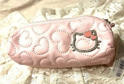 Sacchetto glitter strass in rilievo cuore gattino design viso scintillante... - Immagine 1 di 3